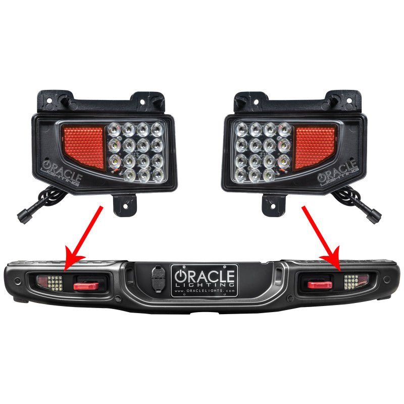 ORACLE LightingOracle Lighting Rear Bumper LED Reverse Lights With Plug And Play Harness | Fits Jeep Gladiator JT