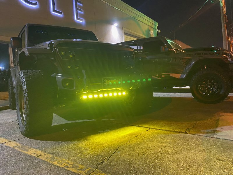 ORACLE LightingORACLE Lighting 2019+ Jeep Wrangler JL / Gladiator JT Skid Plate w/ Integrated LED Emitters - Yellow