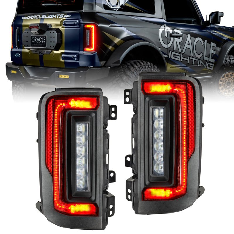 ORACLE LightingOracle Flush Style Lensless LED Tinted Taillights | Fits 2021 - 2024 Ford Bronco