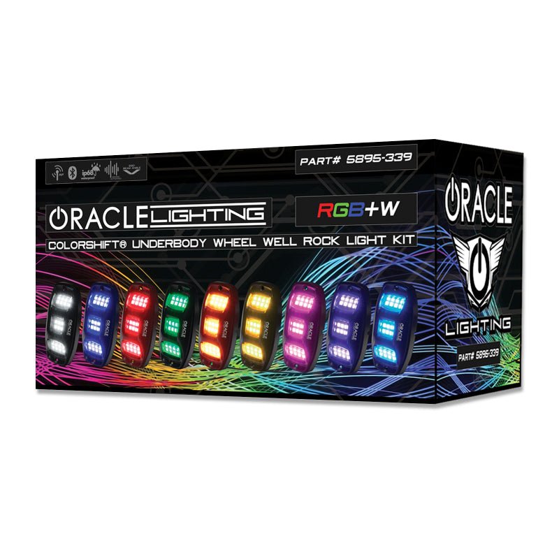 ORACLE LightingOracle Lighting ColorShift RGB+W Underbody Wheel Well 4 Piece Rock Light Kit