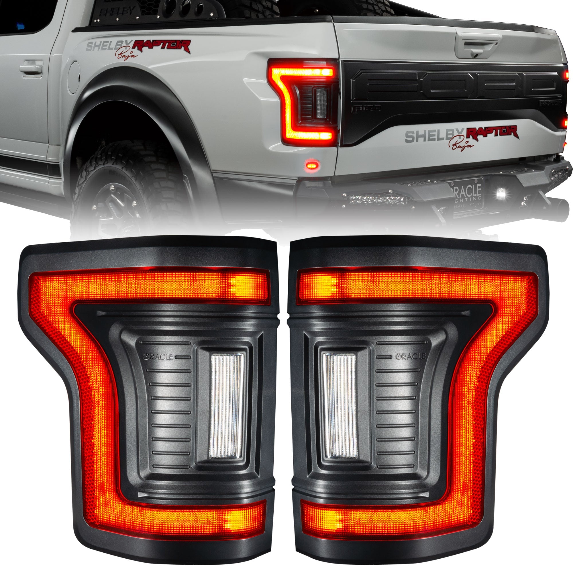 ORACLE LightingOracle Lighting 5913 - 504 - T Black Series Flush Style LED Tail Lights for 2015 - 2020 Ford F - 150