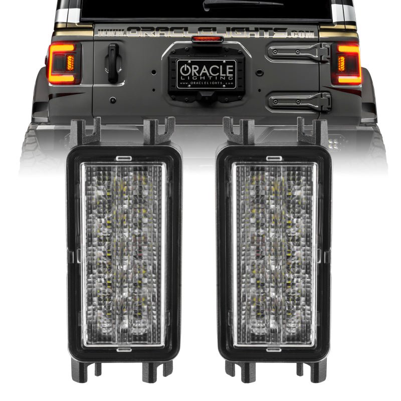 ORACLE LightingOracle 2018+ Jeep Wrangler JL Dual Function Reverse LED Modules Flush Tail Light - Amber/White