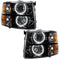 ORACLE Lighting7105 - 001 - 2007 - 2013 Chevrolet Silverado SMD HL - Black - Round Style
