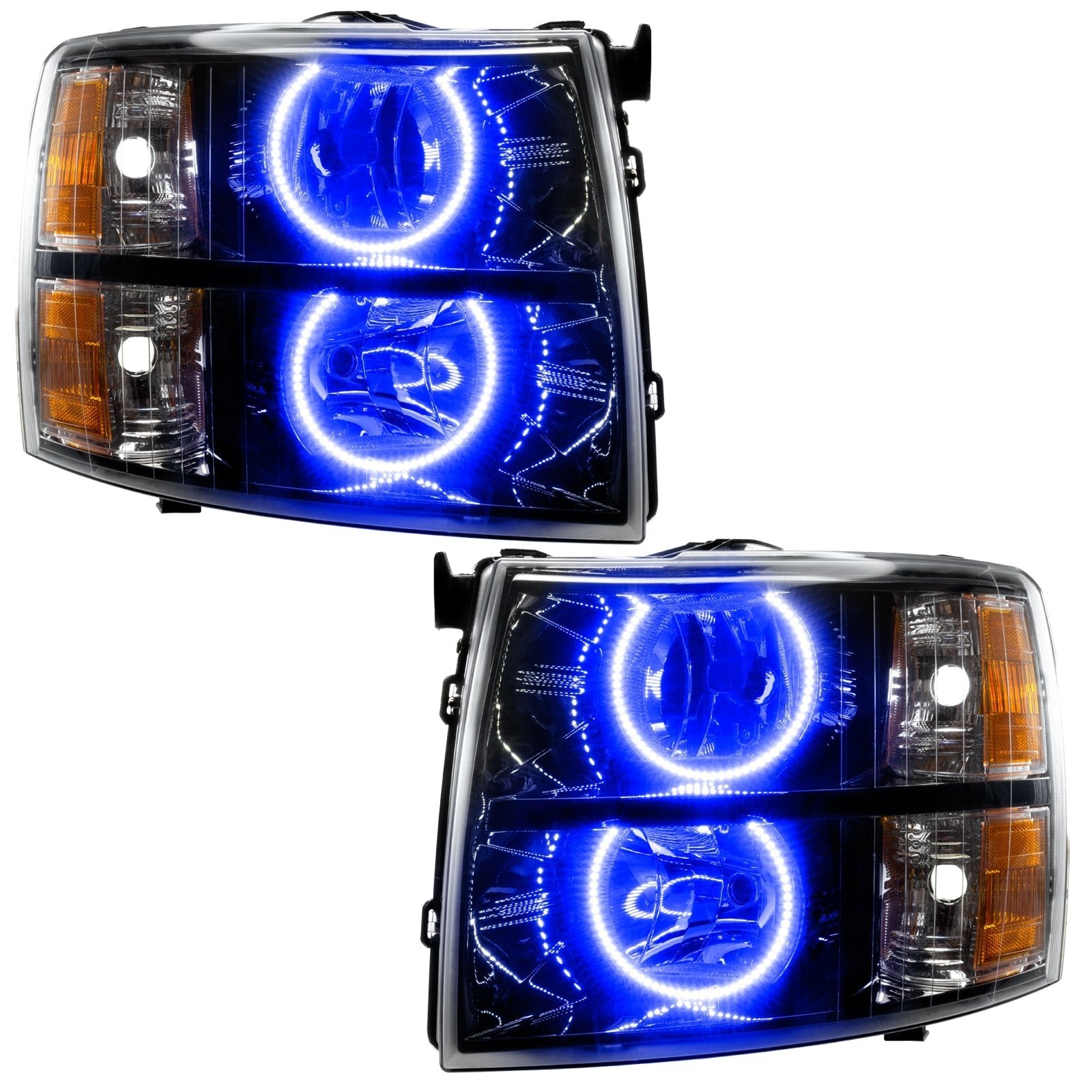 ORACLE Lighting7105 - 002 - 2007 - 2013 Chevrolet Silverado SMD HL - Black - Round Style