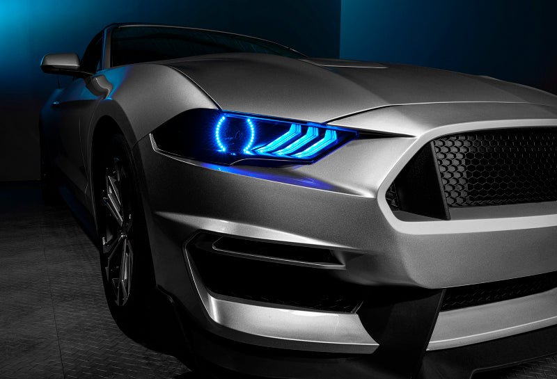 ORACLE LightingOracle Lighting 18 - 23 Ford Mustang Dynamic ColorSHIFT LED Headlights - Black Series