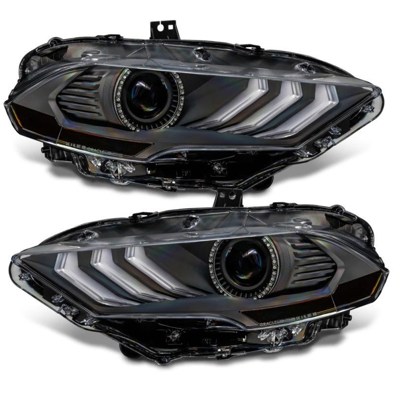 ORACLE LightingOracle Lighting 18 - 23 Ford Mustang Dynamic ColorSHIFT LED Headlights - Black Series
