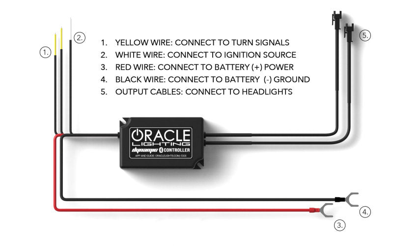 ORACLE LightingOracle Lighting 18 - 23 Ford Mustang Dynamic ColorSHIFT LED Headlights - Black Series