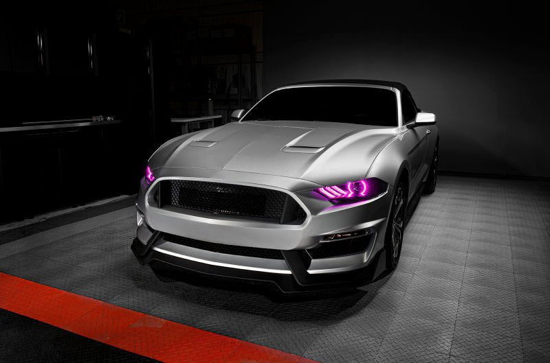 ORACLE LightingOracle Lighting 18 - 23 Ford Mustang Dynamic ColorSHIFT LED Headlights - Black Series