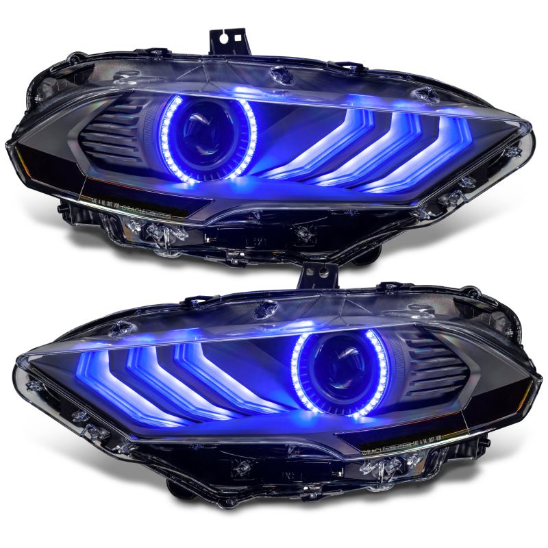 ORACLE LightingOracle Lighting 18 - 23 Ford Mustang Dynamic ColorSHIFT LED Headlights - Black Series