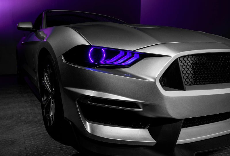 ORACLE LightingOracle Lighting 18 - 23 Ford Mustang Dynamic ColorSHIFT LED Headlights - Black Series