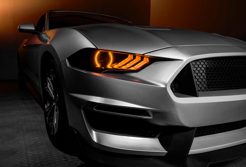 ORACLE LightingOracle Lighting 18 - 23 Ford Mustang Dynamic ColorSHIFT LED Headlights - Black Series