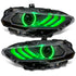 ORACLE LightingOracle Lighting 18 - 23 Ford Mustang Dynamic ColorSHIFT LED Headlights - Black Series