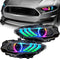 ORACLE LightingOracle Lighting 18 - 23 Ford Mustang Dynamic ColorSHIFT LED Headlights - Black Series