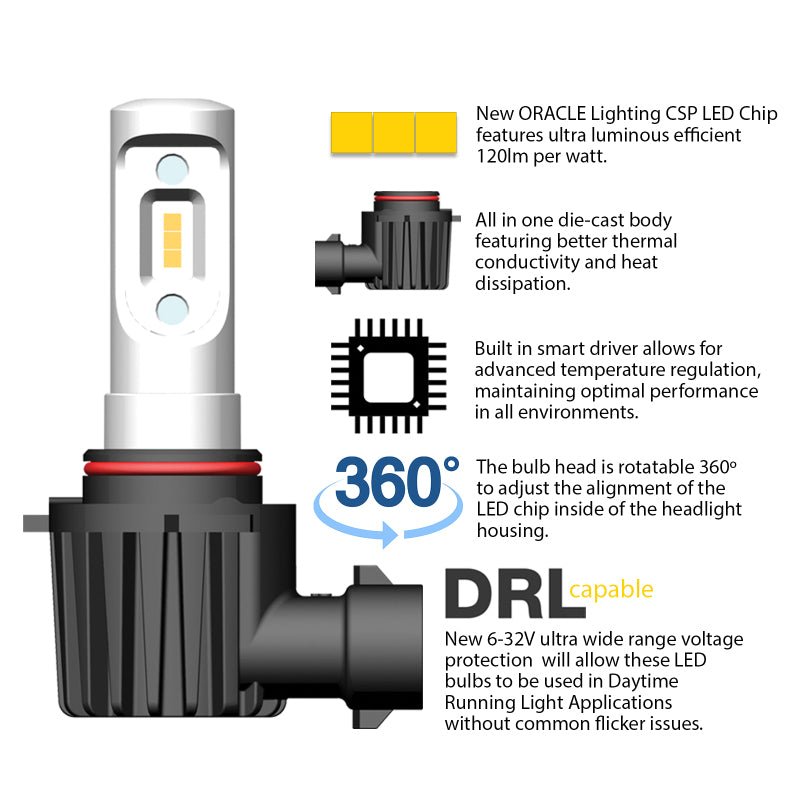 ORACLE LightingOracle H13 - VSeries LED Headlight Bulb Conversion Kit - 6000K
