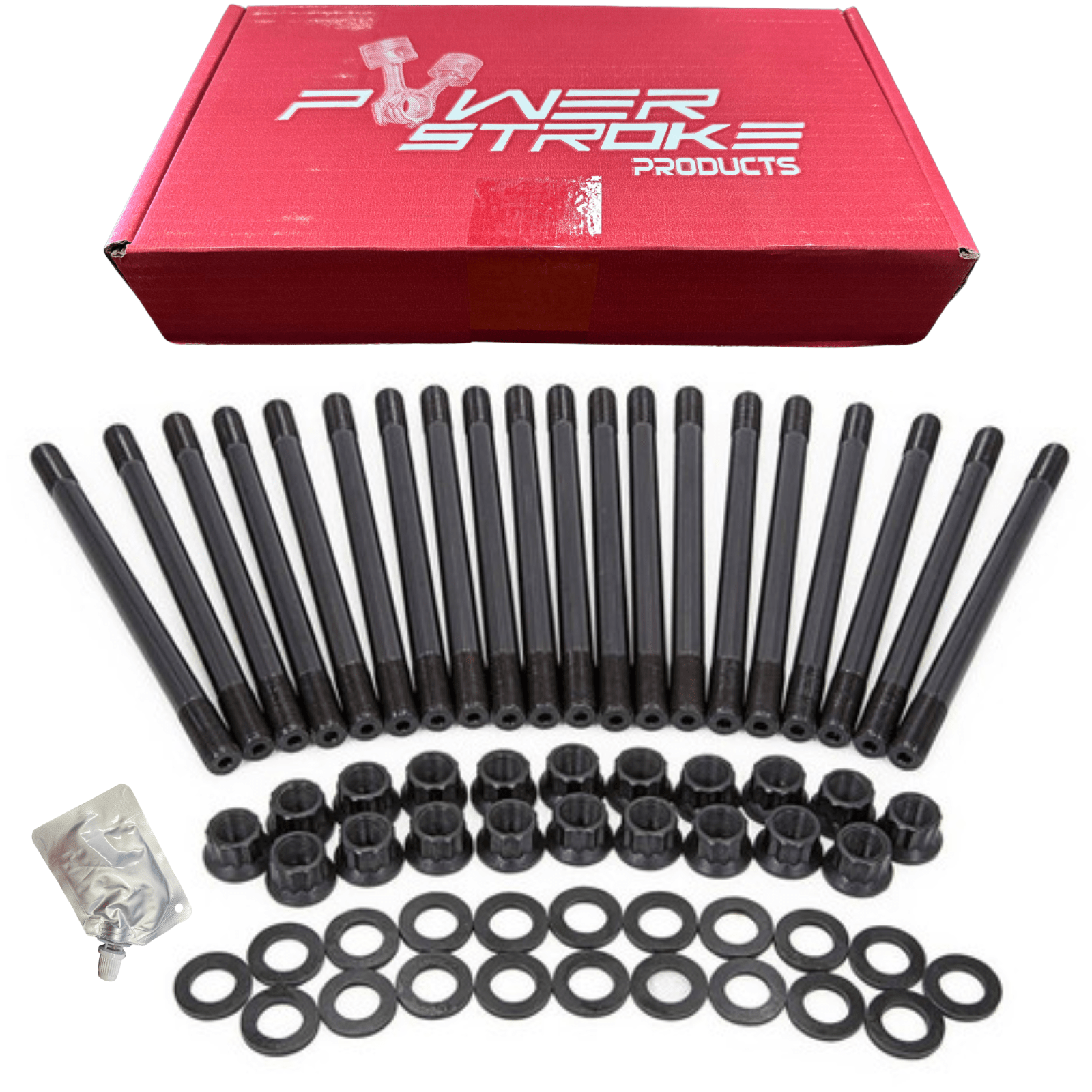 Power Stroke ProductsPowerstroke Products 6.0L Head Stud Replacement Kit for 2003 - 2007 Ford Powerstroke 6.0L Diesel Cylinder
