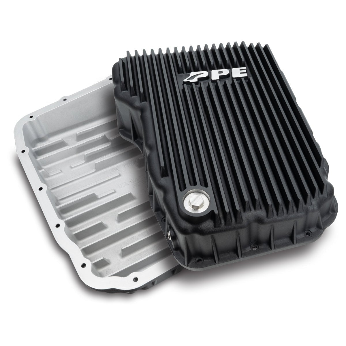 PPE DieselPPE Heavy Duty Cast Aluminum Transmission Pan Black | Fits 2007 - 2024 Ram Pickup 2500 With 68RFE Transmission