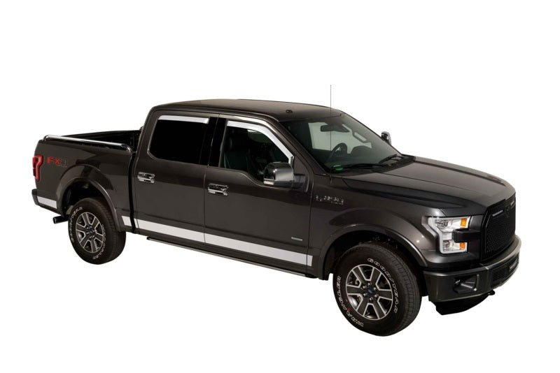 PutcoPutco Element Chrome Window Visors Crew Cab Set of 4 | Fits 2017 - 2020 Ford SuperDuty