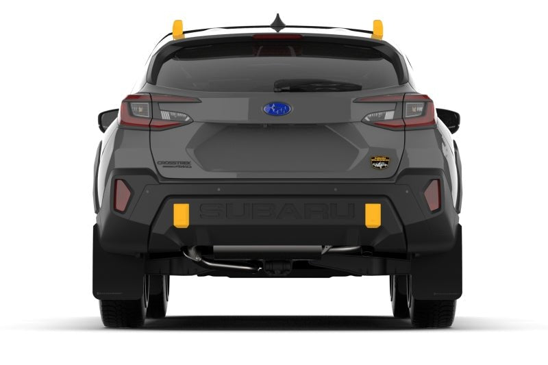 Rally ArmorRally Armor - 2024 Subaru Crosstrek (Wilderness Only) Black UR Mud Flap W/Grey Logo - No Drilling Req