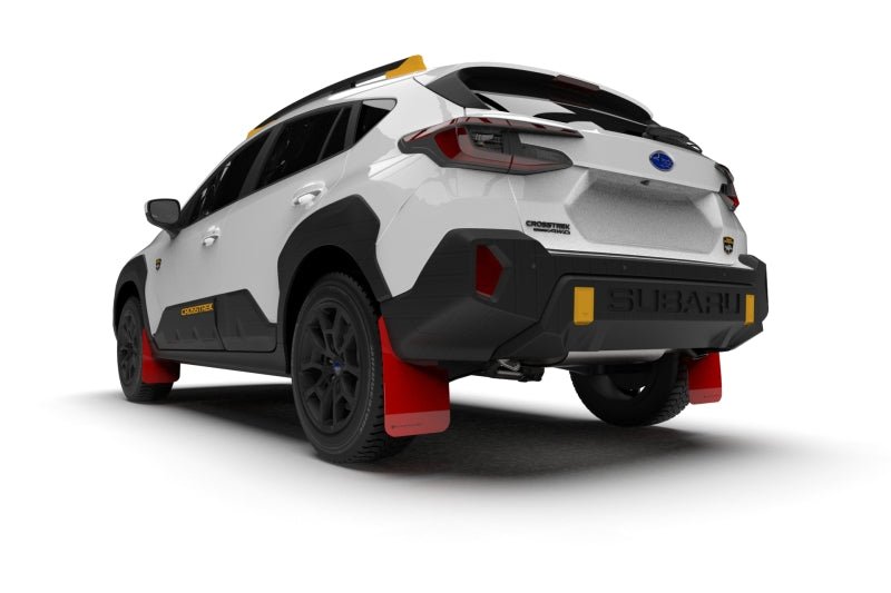 Rally ArmorRally Armor - 2024 Subaru Crosstrek (Wilderness Only) Red UR Mud Flap W/Black Logo - No Drilling Req