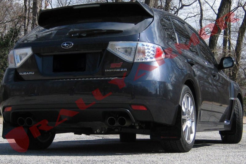 Rally ArmorRally Armor 08 - 11 Subaru STI (Hatch Only) / 11 - 14 WRX (Hatch Only) Black UR Mud Flap w/ Red Logo