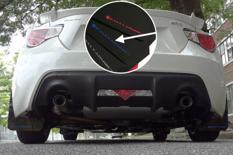 Rally ArmorRally Armor 13 - 17 Subaru BRZ / Scion FR - S Black UR Mud Flap w/ Blue Logo