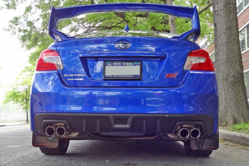 Rally ArmorRally Armor 15 - 21 Subaru WRX/STI (Sedan ONLY) Black UR Mud Flap w/ Blue Logo