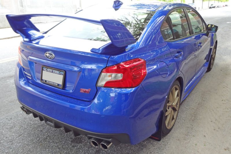 Rally ArmorRally Armor 15 - 21 Subaru WRX/STI (Sedan ONLY) Black UR Mud Flap w/ Blue Logo