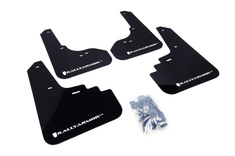 Rally ArmorRally Armor 05 - 09 Subaru Legacy GT / Outback Black UR Mud Flap w/ White Logo