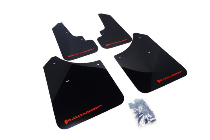 Rally ArmorRally Armor 03 - 08 Subaru Forester Black UR Mud Flap w/ Red Logo