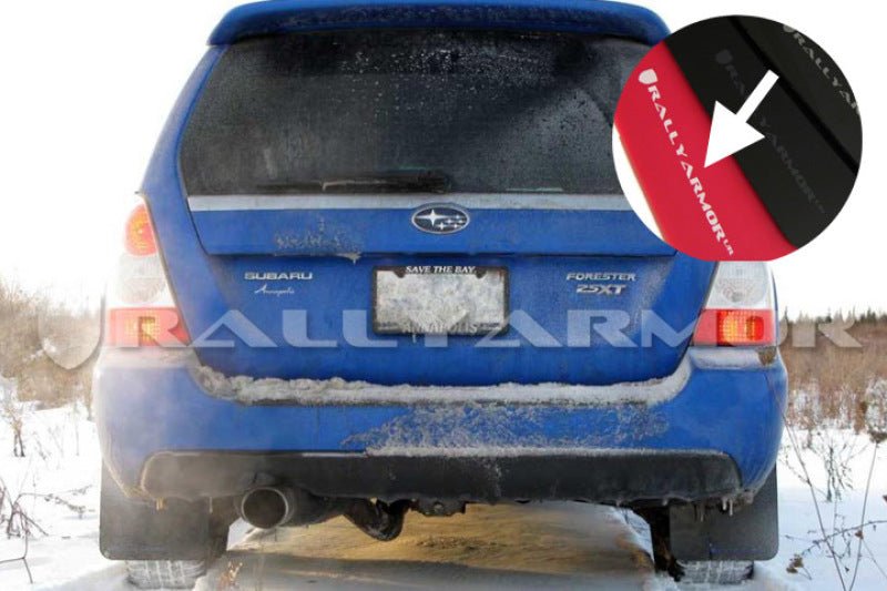 Rally ArmorRally Armor 03 - 08 Subaru Forester Red UR Mud Flap w/ White Logo