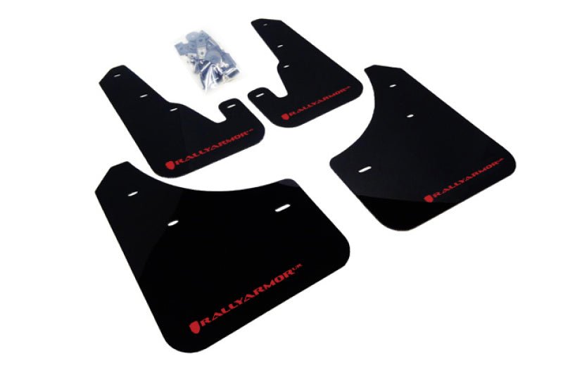 Rally ArmorRally Armor 04 - 09 Mazda3/Speed3 Black UR Mud Flap w/ Red Logo