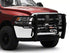 Westin HDX Winch Mount Modular Grille Guard with winch mount, rugged design, and Midwest Aftermarket branding.