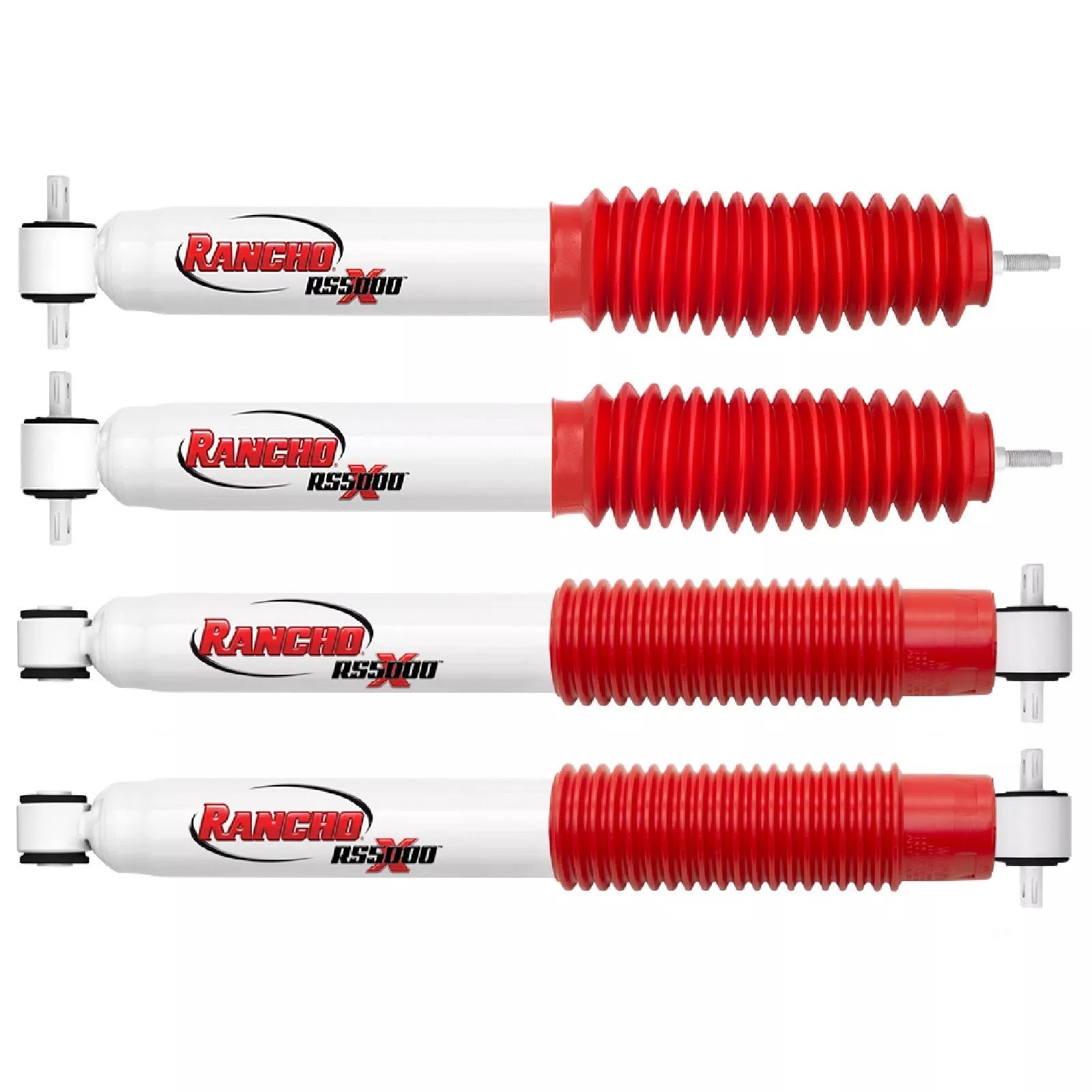 Rancho SuspensionsRancho Front and Rear RS5000X Gas Shocks 2.5" Lift | Fits 1997 - 2006 Jeep Wrangler TJ