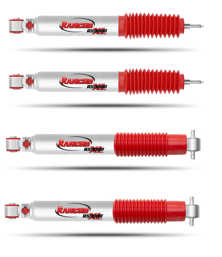 Rancho RS9000XL Front And Rear Shocks | Fits 2007-2017 Jeep Wrangler JK