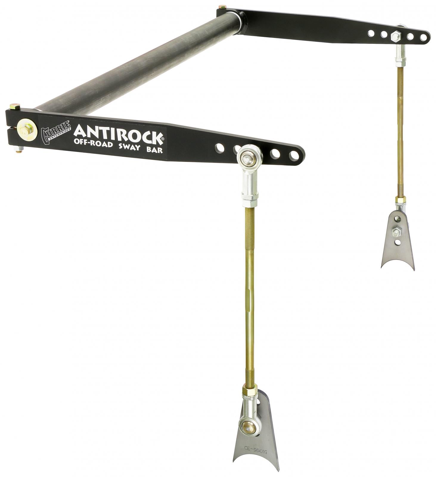 RockJock 4x4Antirock Sway Bar Kit Universal 50 Inch x 0.900 Inch Bar 21 Inch Steel Arms RockJock 4x4