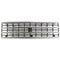 Grille For 92-95 Chevrolet G20 92-96 G30 Silver Shell w/ Black Insert Plastic