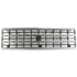Grille For 92-95 Chevrolet G20 92-96 G30 Silver Shell w/ Black Insert Plastic