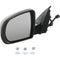 Power Mirror For 2014-2018 Jeep Cherokee Left Heated Manual Fold Textured Black
