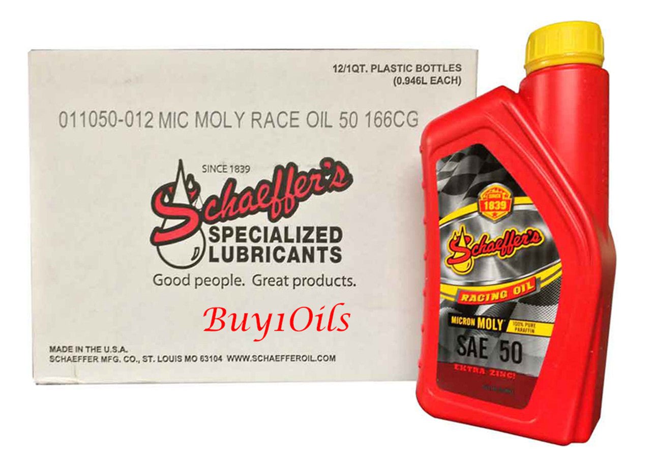 SchaeffersSchaeffers Micron Moly Advanced Racing Gasoline Engine SAE 40 Oil | (12) 1 Quart Bottles