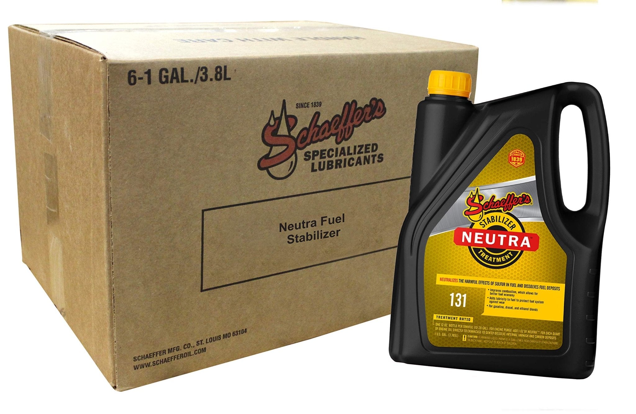 SchaeffersSchaeffers Neutra Fuel Stabilizer For Diesel and Gas Vehicles | (4) 1 Gallon Bottles