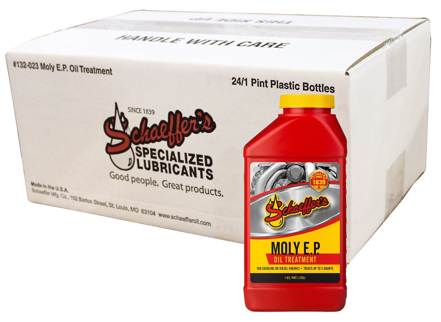 SchaeffersSchaeffer's Moly Extreme Pressure Engine Oil Treatment | (24) 1 Pint Bottles