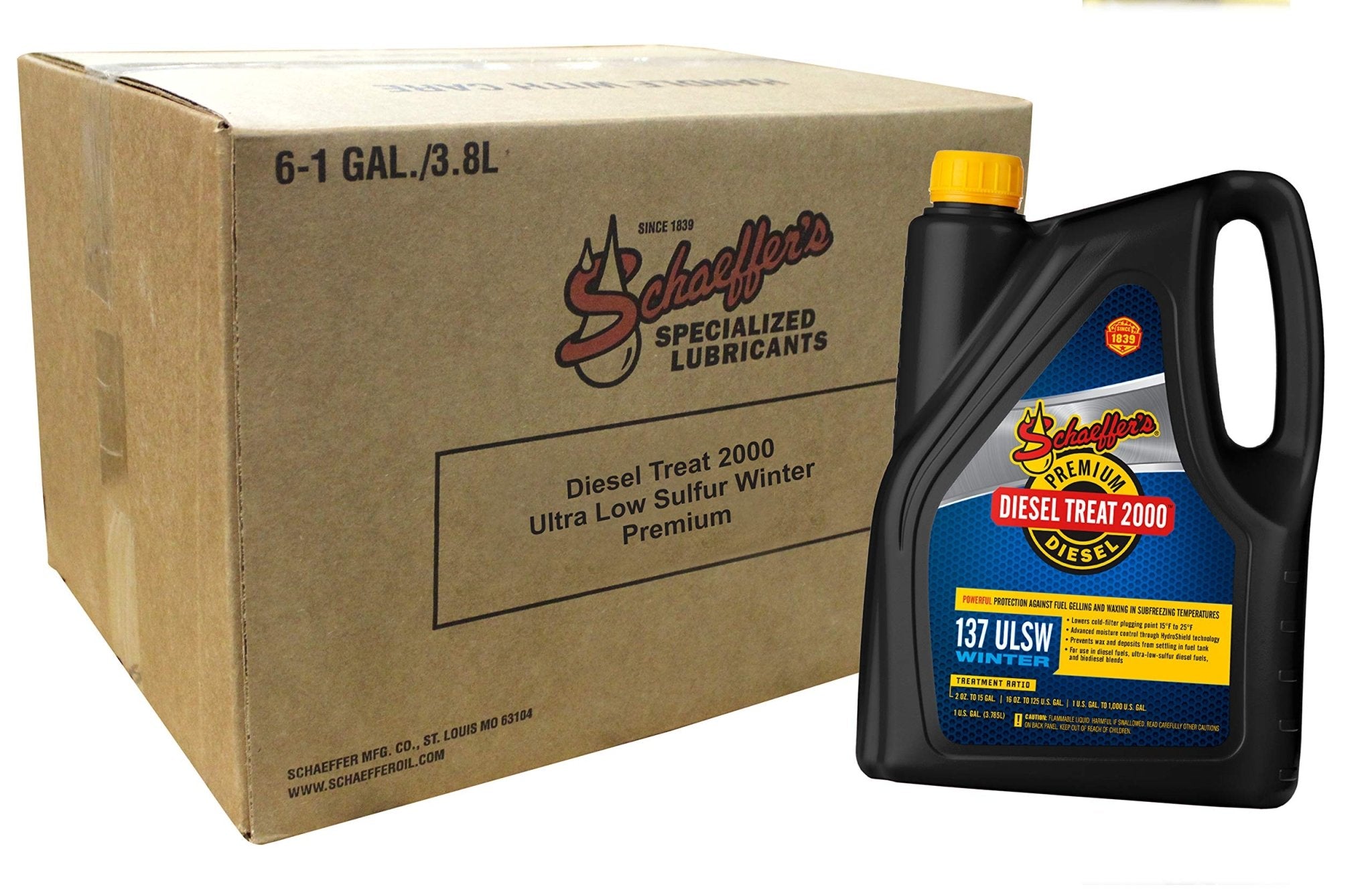 SchaeffersSchaeffers Diesel Treat 2000 Ultra Low Sulfur Winter Premium Diesel Fuel Additive | (4) 1 Gallon Jugs