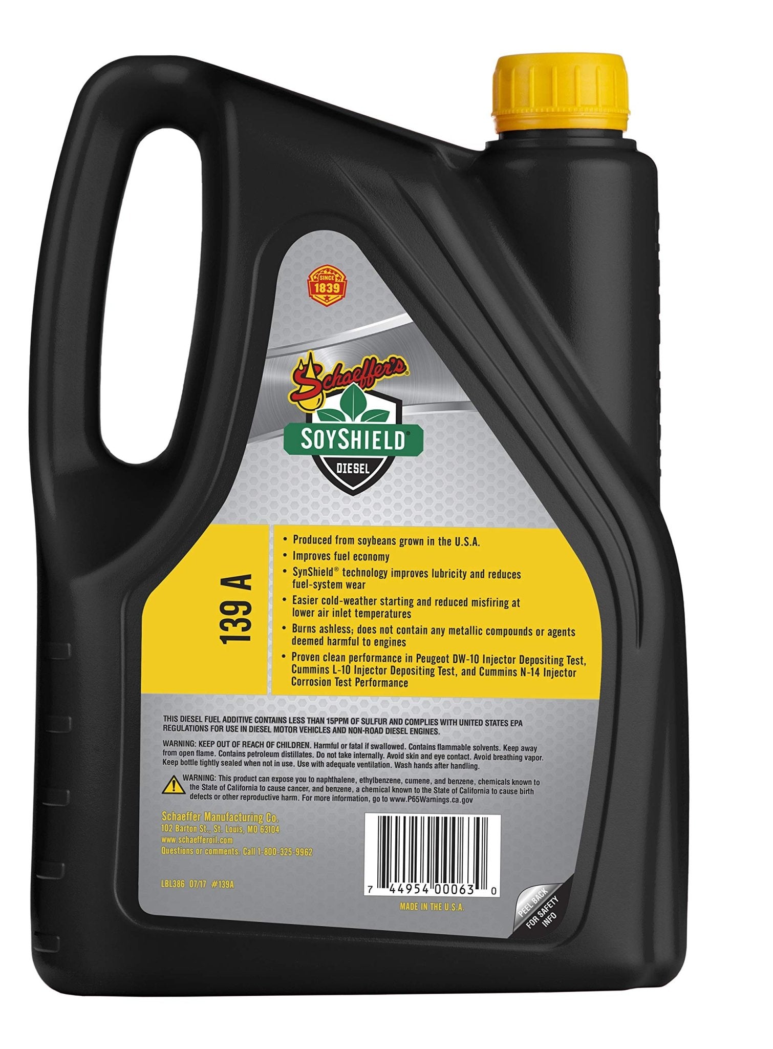 SchaeffersSchaeffer's 0139A SoyShield All Season Diesel Fuel Additive | (4) 1 Gallon Jugs
