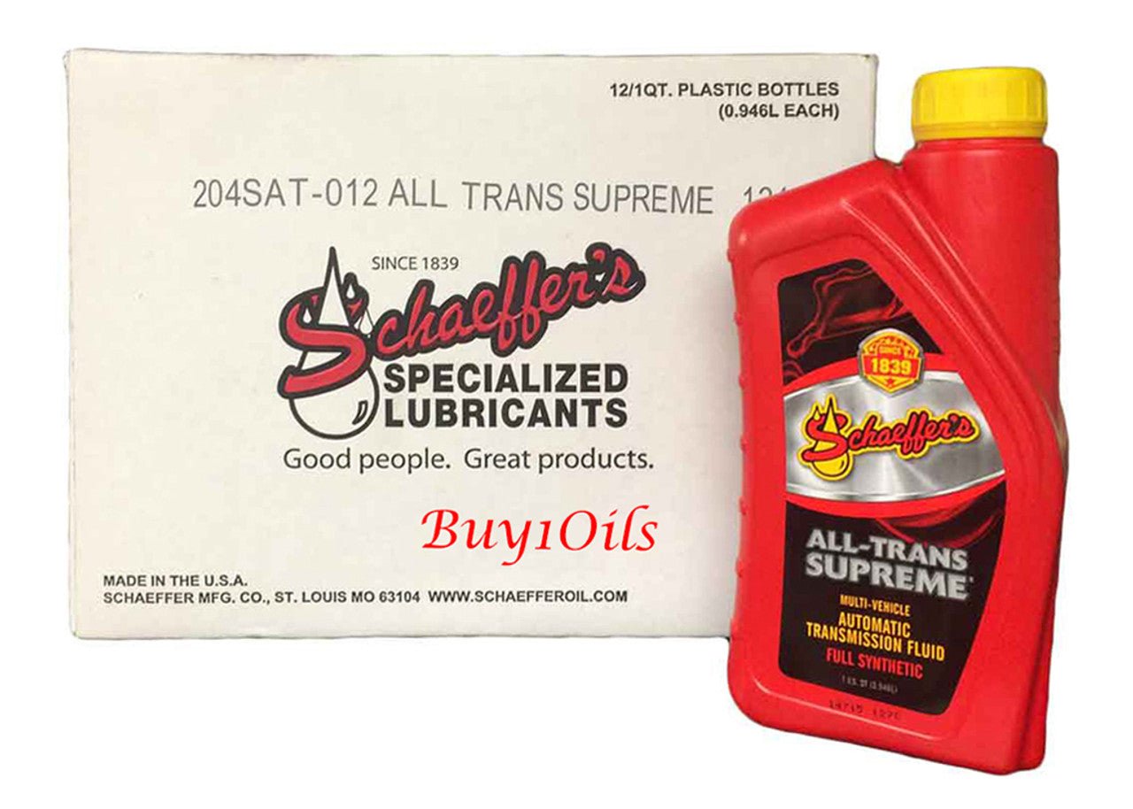 SchaeffersSchaeffer's All - Trans Supreme Synthetic Transmission Fluid ATF | (12) 1 Quart Bottles