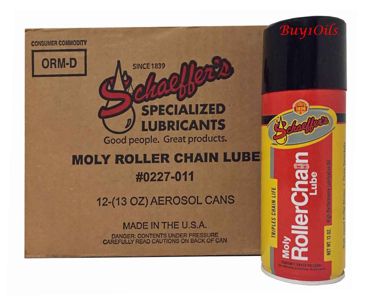 SchaeffersSchaeffer's 0227 Moly Roller Chain Lubricant | (12) 13oz Can