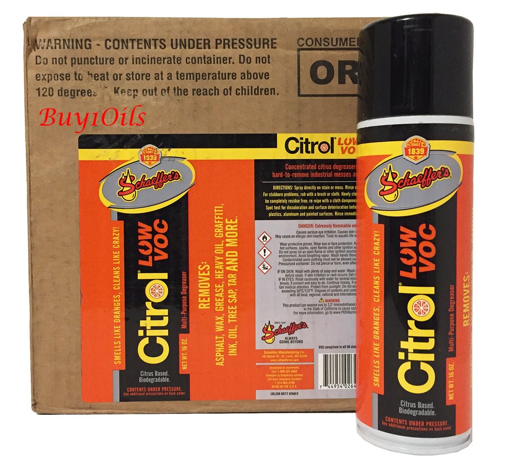 SchaeffersSchaeffers Citrol Cleaner and Industrial Degreaser Citrus Scented | (12) 16oz Can