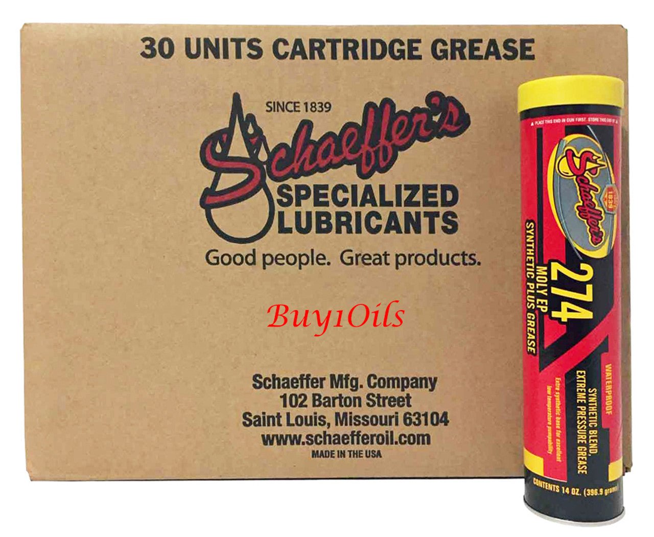 SchaeffersSchaeffer's 02741 Moly EP Para - Synthetic Grease NLGI 1 | (30) 14oz Tubes