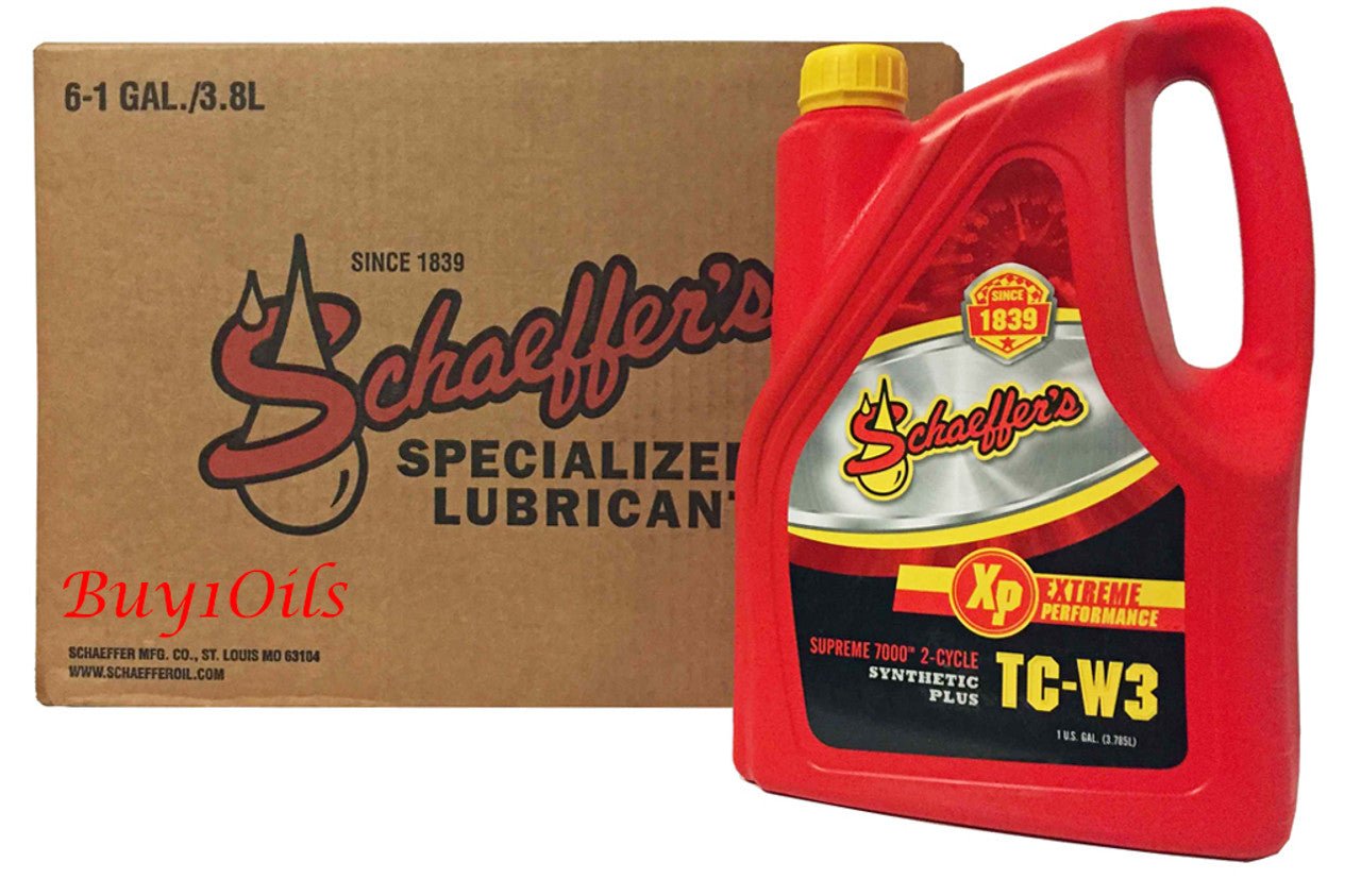 SchaeffersSchaeffer's 0706 Supreme 7000 Synthetic Plus 2 - Cycle Gasoline TC - W3 Engine Oil | (6) 1 Gallon Jugs