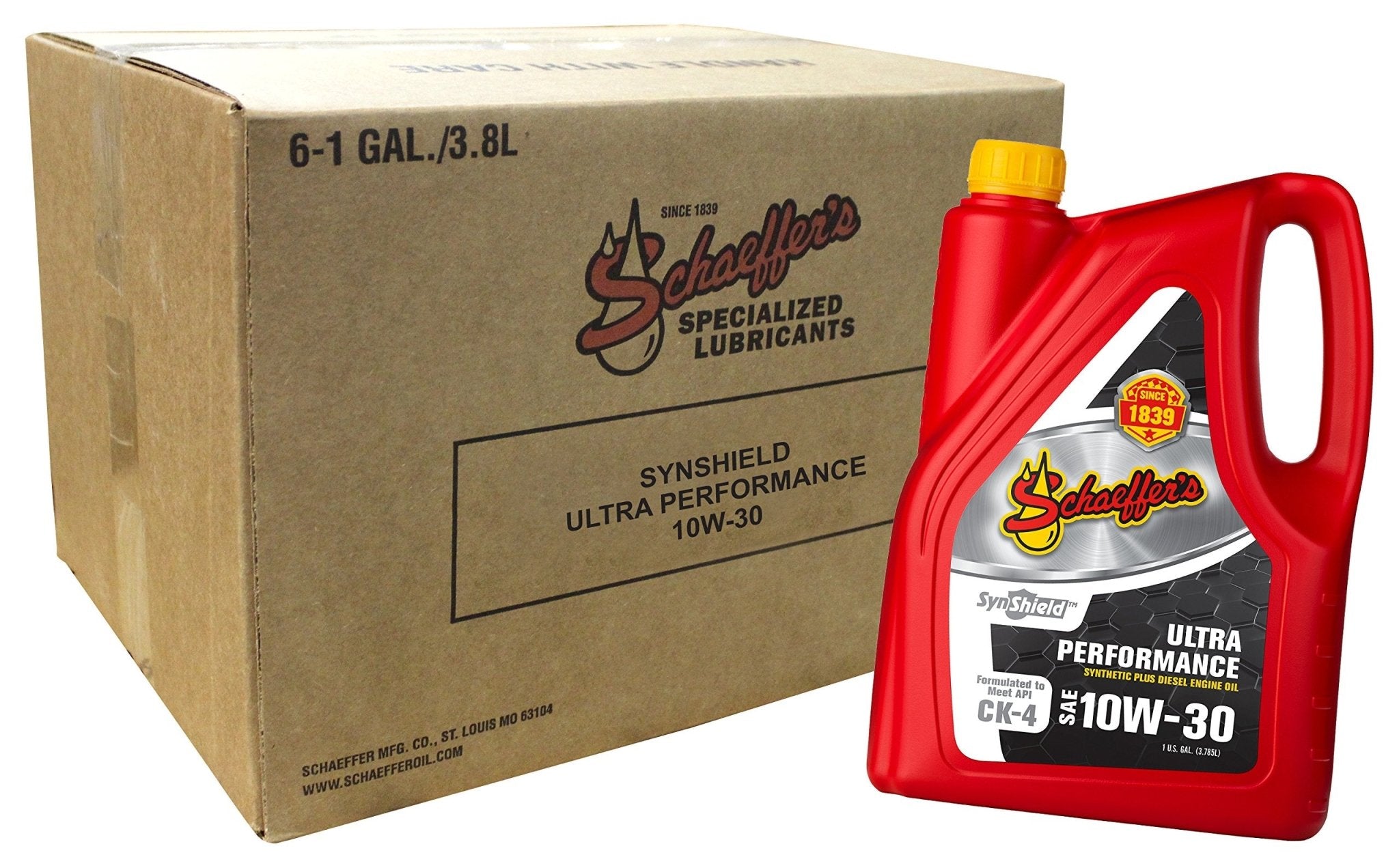 SchaeffersSchaeffer's 0722 SynShield Ultra Performance Diesel 10W - 30 Oil | (6) 1 Gallon Jugs