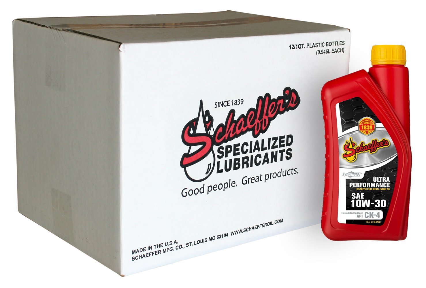 SchaeffersSchaeffer's 0722 SynShield Ultra Performance 10W - 30 Oil | (12) 1 Quart Bottles